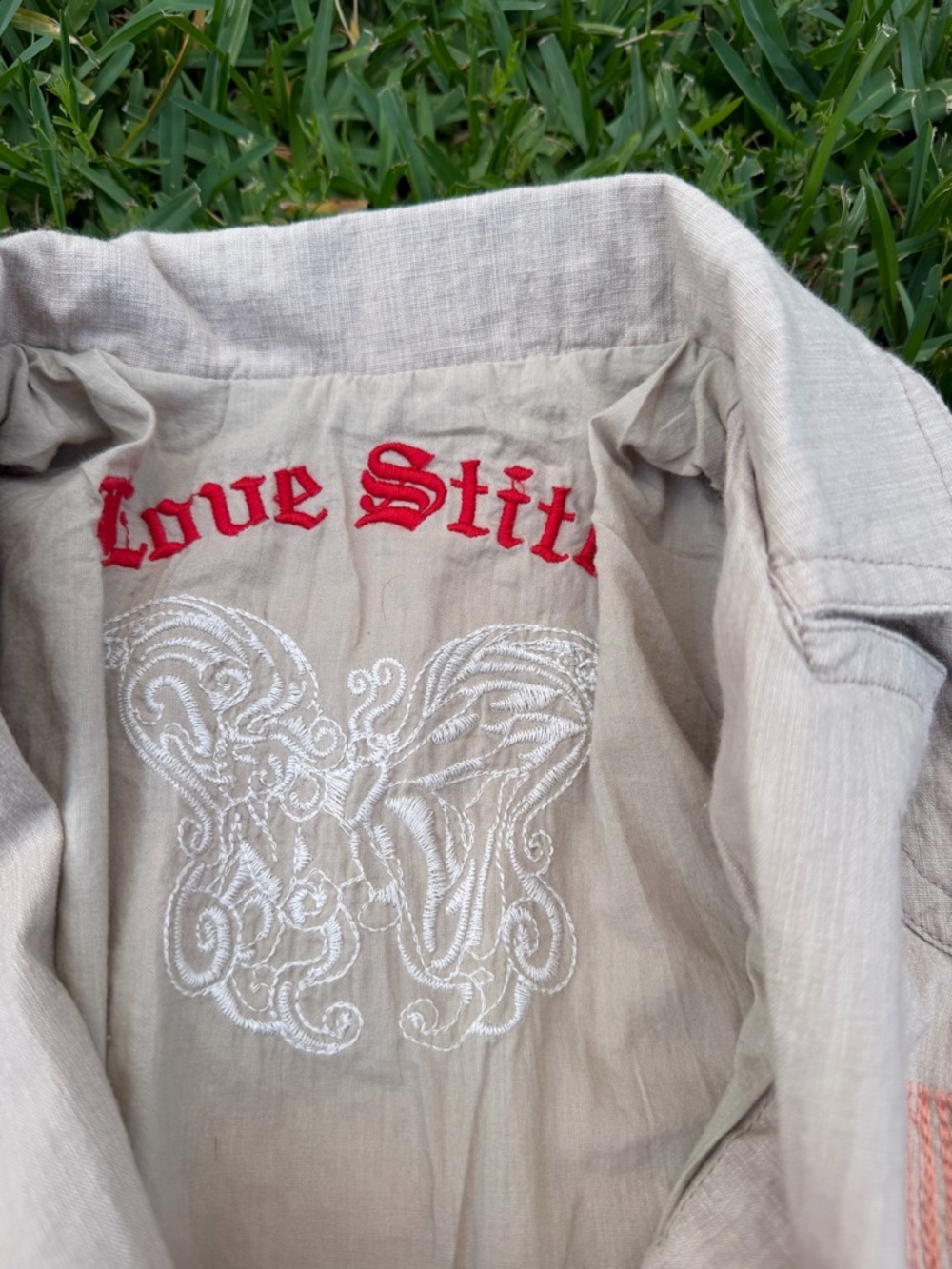 Love Stitch Vintage Boho Embroidered Cotton Blend Blazer Jacket Small NWT Floral - Picture 5 of 10